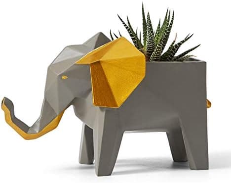 Elefant Planterstaty Art Present Figur Staty Resin Skulptur