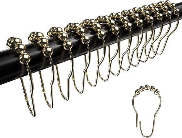 Dusjforhengkroker, Rustfrie Metall Dusjforhengringer