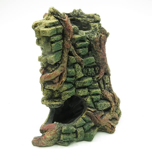 Akvariumdekorasjoner, Akvarium Romersk Hode Statue, Akvarium Dekor