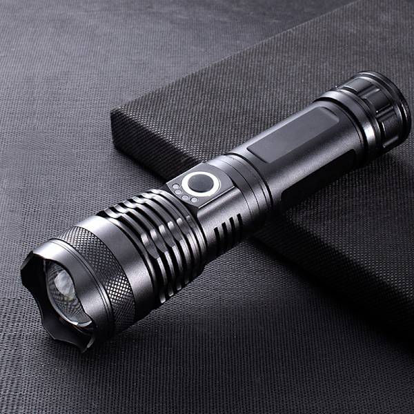 USB genopladelig xhp70 nødblysflashlight p50 stærk lys