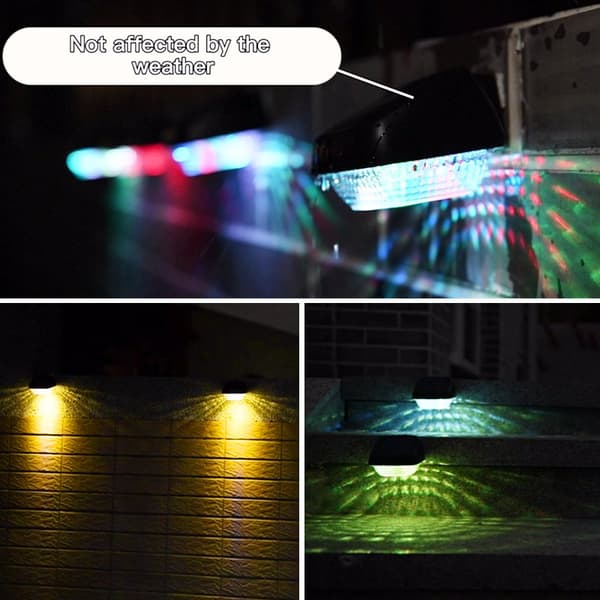 Solcellelys Udendørs, 4 Pak LED Solcellelys Udendørs Automatisk Til/Fra 3