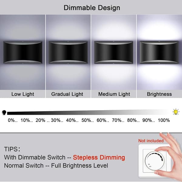 Säädettävä LED-seinävalaisin Musta 7W Moderni Seinävalaisin