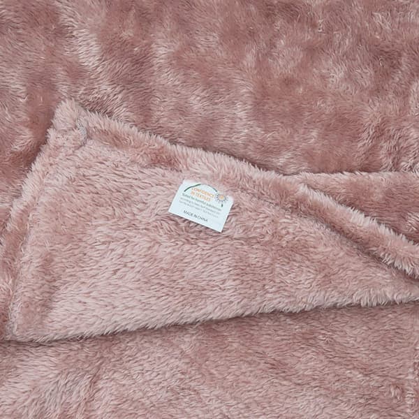 Plush king size seng- eller sofadekken - mikrofiber myk for voksne eller barn