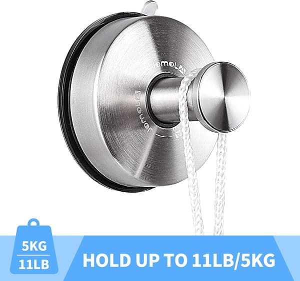 Imu-koukut - 2 kpl pakkaus Imu-koukut Pyyhekoukku Ruostumaton DXGHC