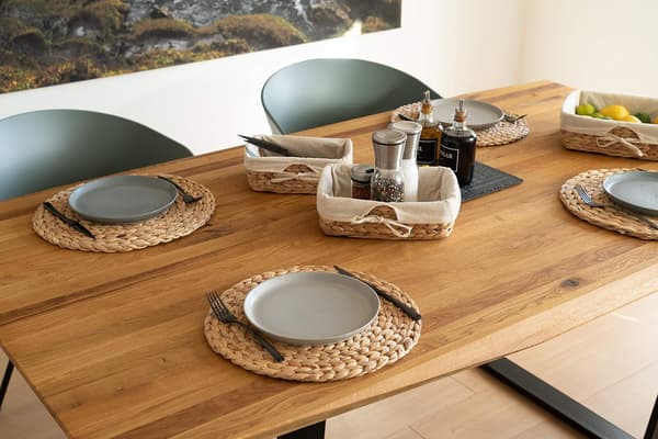 Sjögräs Underlägg (Flätat Vattenhyacint) - 35cm - Tvättsbart - Ro