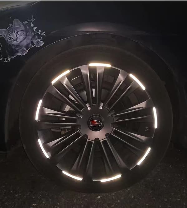 20 Stykker Oppgraderte Super Reflekterende Natt Reflekterende Bilhjul Dekk