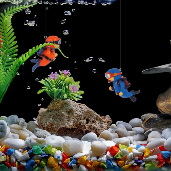 2 Pcs Fish Tank Decorations Mini Aquarium Decorations Floating Cu