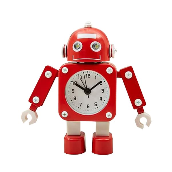 Tyst Robotväckarklocka i Rostfritt Stål - Väckarklocka Wi