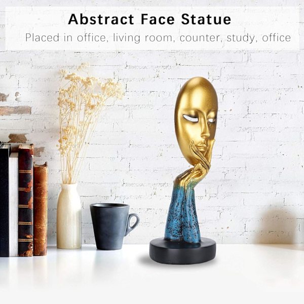 Harpiks Abstrakt Ansigt Statue Abstrakte Figurer Håndværk Ornamenter W
