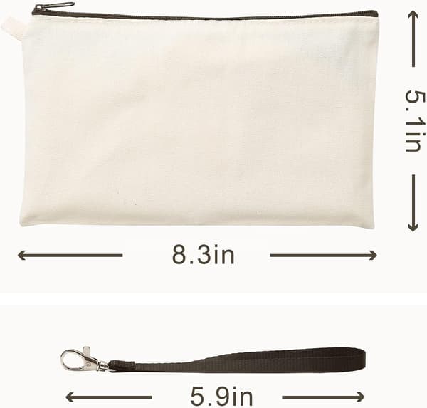 10-pack Kosmetikpåsar Sublimering Blanka Värmeöverföring Makeup DXGHC
