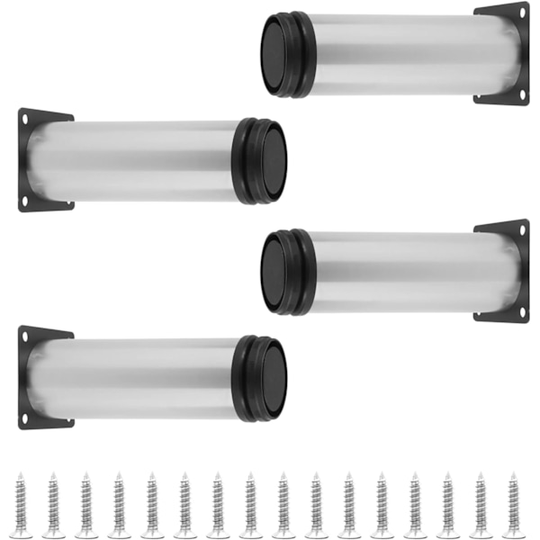 4 st Justerbara Möbelben 6 tum / 150 mm Soffa Ben Set om 4