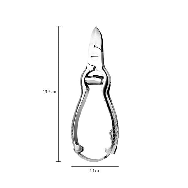 Negleklipper med rustfrit stål lukning [14 cm] til tykke tånegle