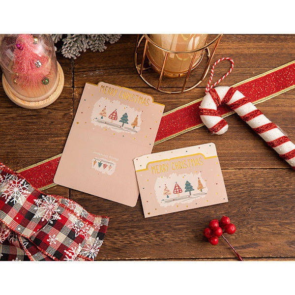 Joulukortti Merry Christmas -suunnittelu 24 kpl jouluun - 4,5