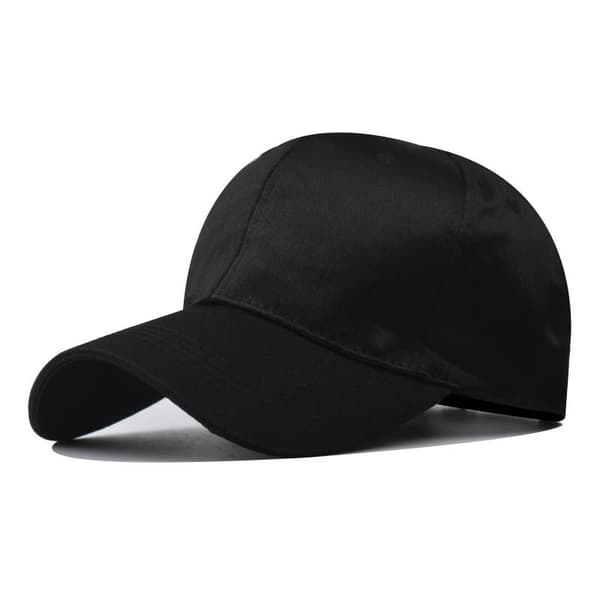 Klassisk skinnende lys baseballkasket i satin