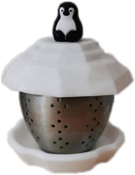 Rustfrit Stål Te-Bold Infuser Pingvin Form Fint Masket Te-Si