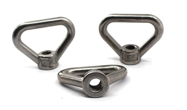 4 st M8 Tunga 304 Rostfritt Stål Triangelformade Ögonmuttrar