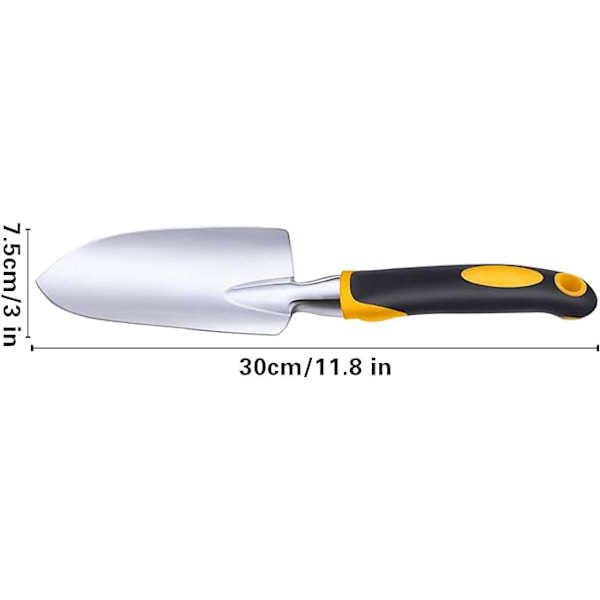 Trädgårdsspade i rostfritt stål för plantering, omplantering, vi DXGHC