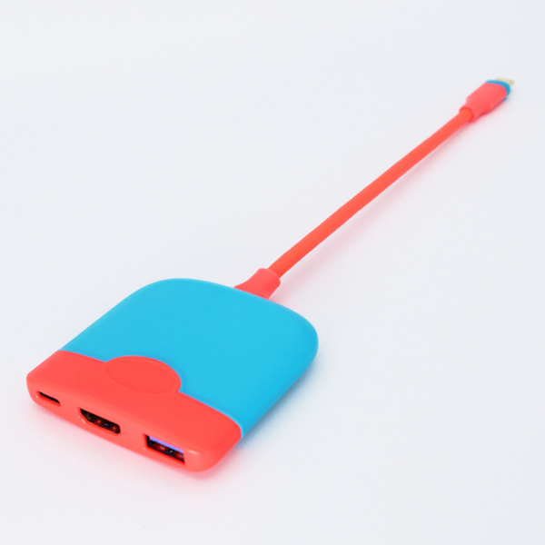 Type-C 3-i-1 udvidelsesdock Switch base bærbar HD video con