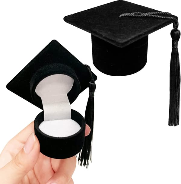 Set med 2 Doktorhatt Smyckeskrin, Examenspresentask, Examen
