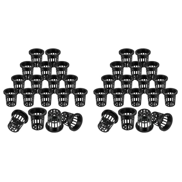 100 Påsar 6 cm Kopp Slitsad Mesh Bred Kant Filter Växt Mes DXGHC