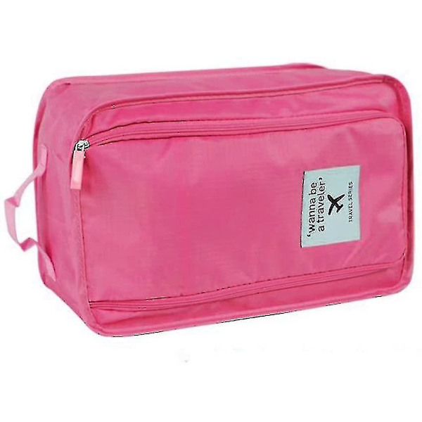 Bärbar Stora Bag Cube Nylon Blixtlås Skoväska () DXGHC