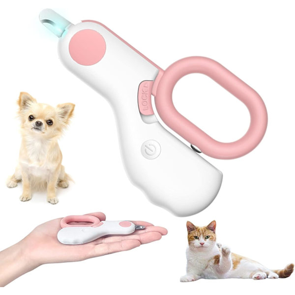 Hundeklosax för Små Djur, Kattklosax med LED-Lampa