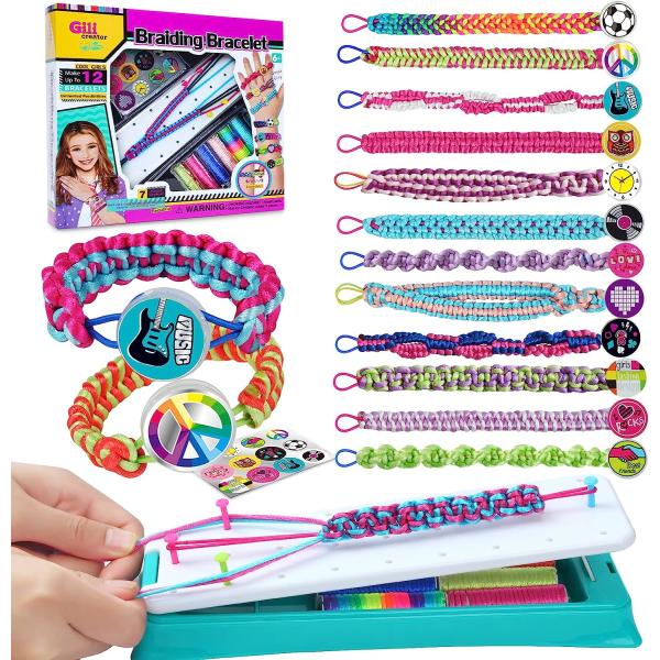 Friendship Armband Making Kit för flickor, DIY Craft Kits Leksaker för