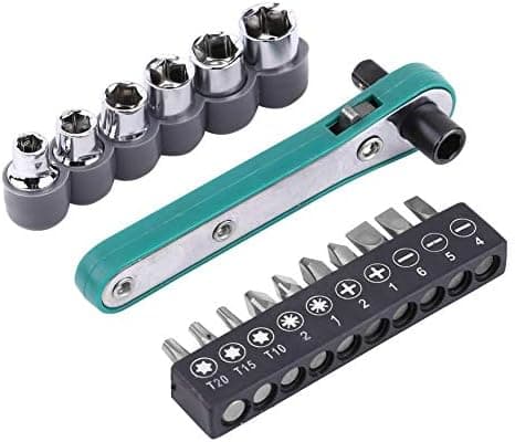 1/4\" Offset Ratcheting Skruvmejslar med Vinkelrät Hex