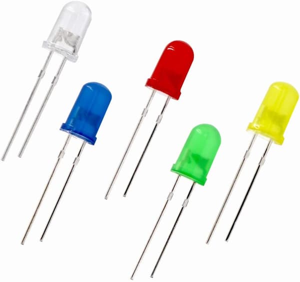 500 kpl 5 mm LED-valoja, LED-diodi-valikoima