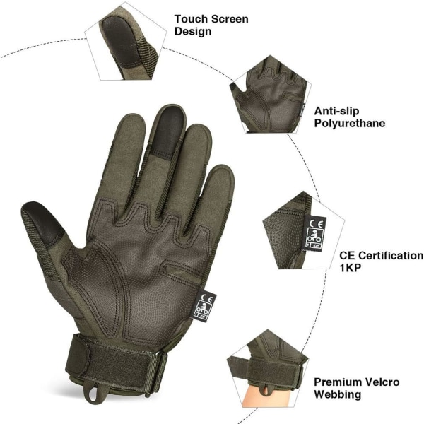 Motorcykelhandsker, Hard Touchscreen-kørehandsker, Light Comf DXGHC