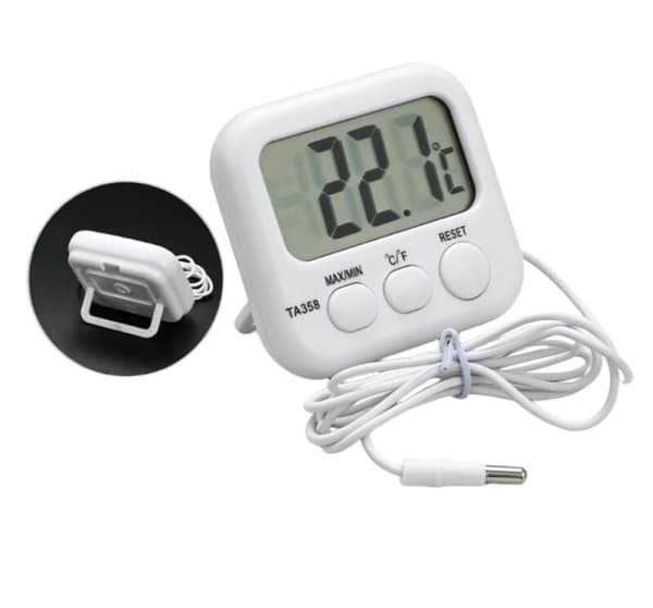 1 stk. Digital LCD Termometer Utendørs Innendørs Hygrometer Fuktighet Cl