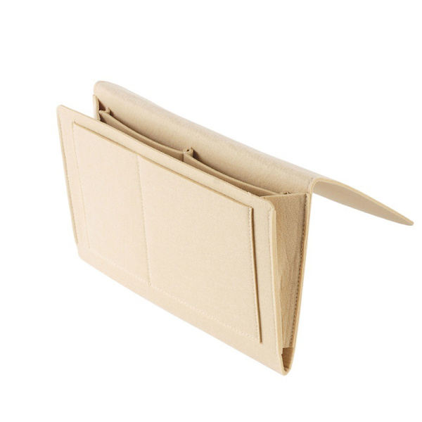Sengside Felt Opbevaringspose Med Lommer Seng Sofa Skrivebord Hængende Organiser