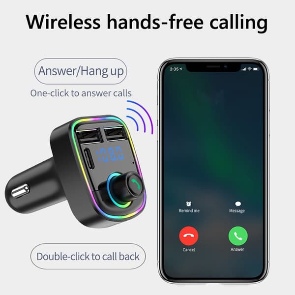 Bil-FM-sändare Biltillbehör Trådlös Adapter Bluetooth M DXGHC