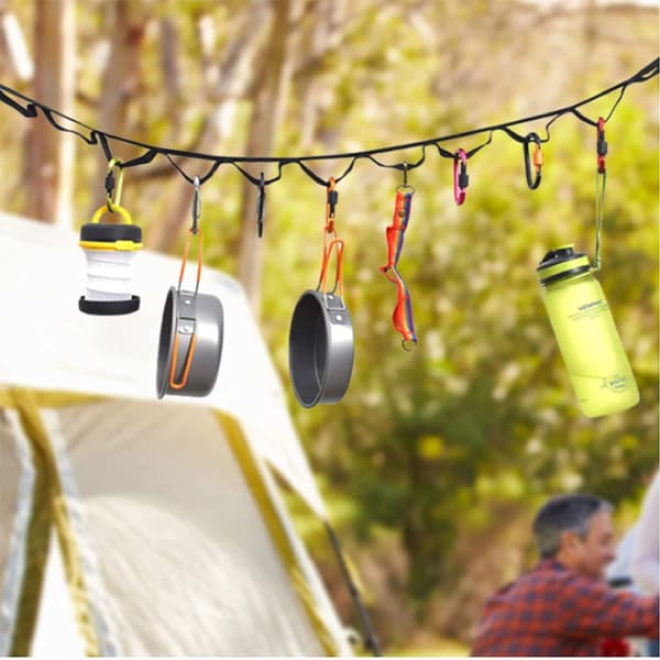 Multifunktionel Udendørs Campingtelttov Lanyard Lampe Hængende Til