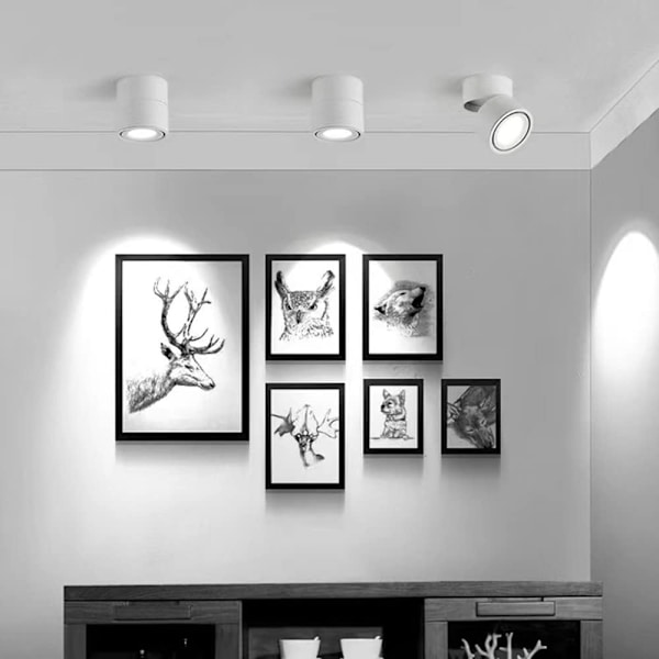 LED 12W Dimbar Takspotlight Konstbelysning Spotlights Inomhus