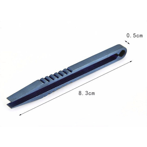 2-pack Mini Bärbara Titanlegeringstänger, Utomhus EDC-verktyg för