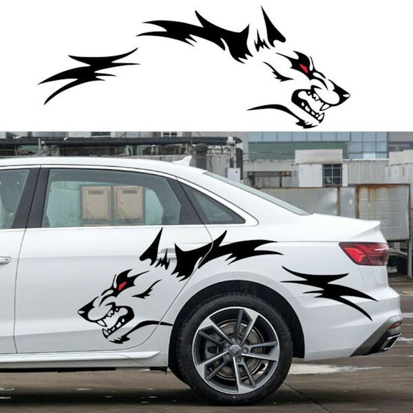 Takapään pyörät vinyylitarra kilpa-auto DIY auton korin grafiikkaa juokseva Wo