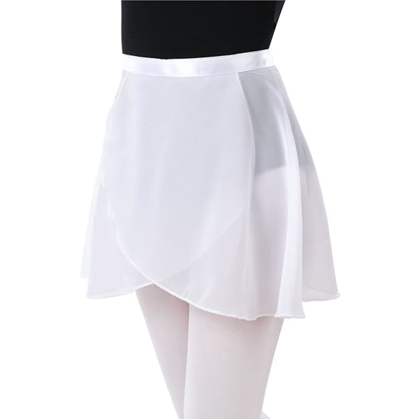 Chiffon Tutu Justerbar Tutu i Hvid Størrelse M (Størrelse 120-140) D DXGHC