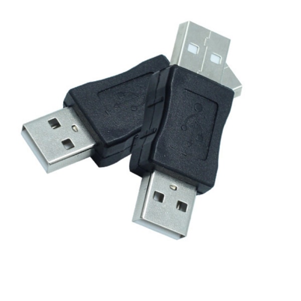 USB2.0 Honkontakt till Honkontakt Adapter Dubbel Per Huvud Hankontakt till Hankontakt USB