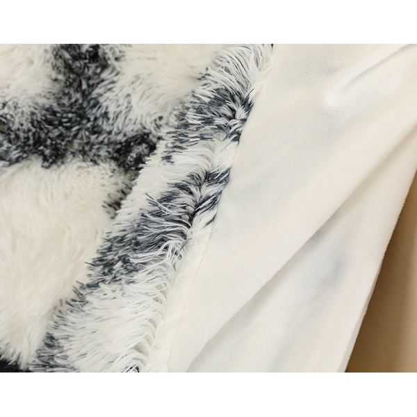 1-pakks Tie-Dye Pluss Teppe Vinter Dobbeltlags Gaveteppe Sofateppe