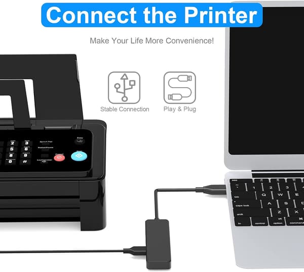 USB 3.0 Hub Multi USB 4 Porte Data Hub SuperSpeed ​​5Gbp/s, Kompatibel