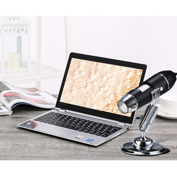 1600X USB 1080P Zoom Digital Mikroskop Forstørrelsesglass HD Endoscope Vi