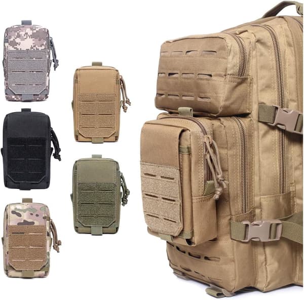 Taktisk Baggbelte Molle Lomme Militær Belteveske Multifunksjonell W