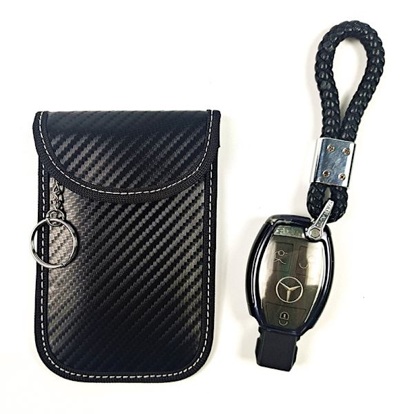 Äkta Läder Plånbok Bilnyckelhållare Fodral Nyckelring Väska Zip-Pouch