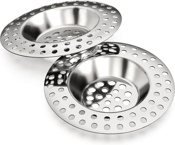 2 st Kökshandfat Sil, Anti-stopp Diskmaskinsfilter Rostfritt Stål