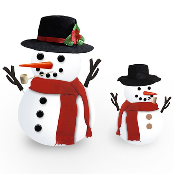 16CPS Snögubbe Klädset Vinter Jul Barnleksak Present B