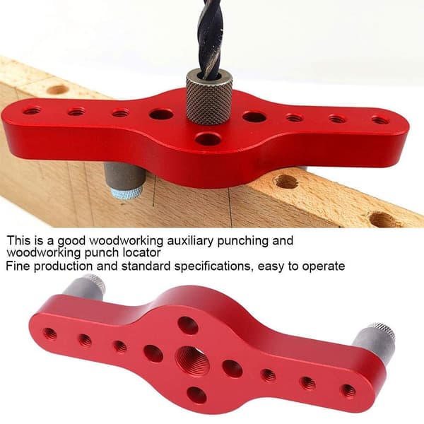 Træhulstansningspind Jig Aluminium Legering Bor Guide Træ H DXGHC
