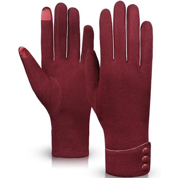 Winered Dame Vintervarme Hansker Touch Screen Telefon Vindtett