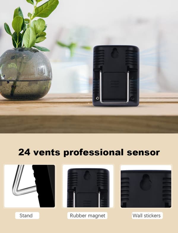 (Svart) Mini Digital Hygrometer, Høy Nøyaktighet Digital Romtermometer