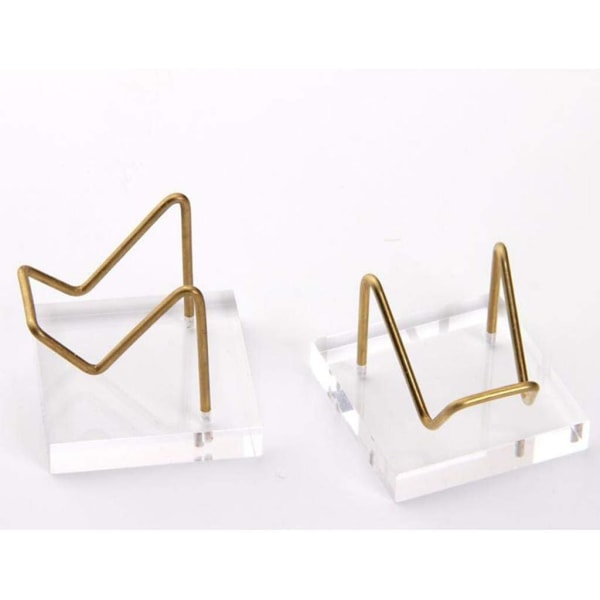 4x Akryl Display Stativ Holder for Krystallprøver Edelstener Ag